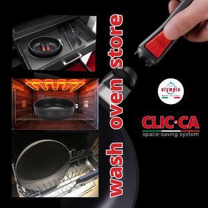 Sartén inducción CLICCA COOK con asa extraíble