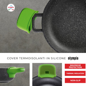 GREEN SILICONE HANDLE COVERS 2 pcs